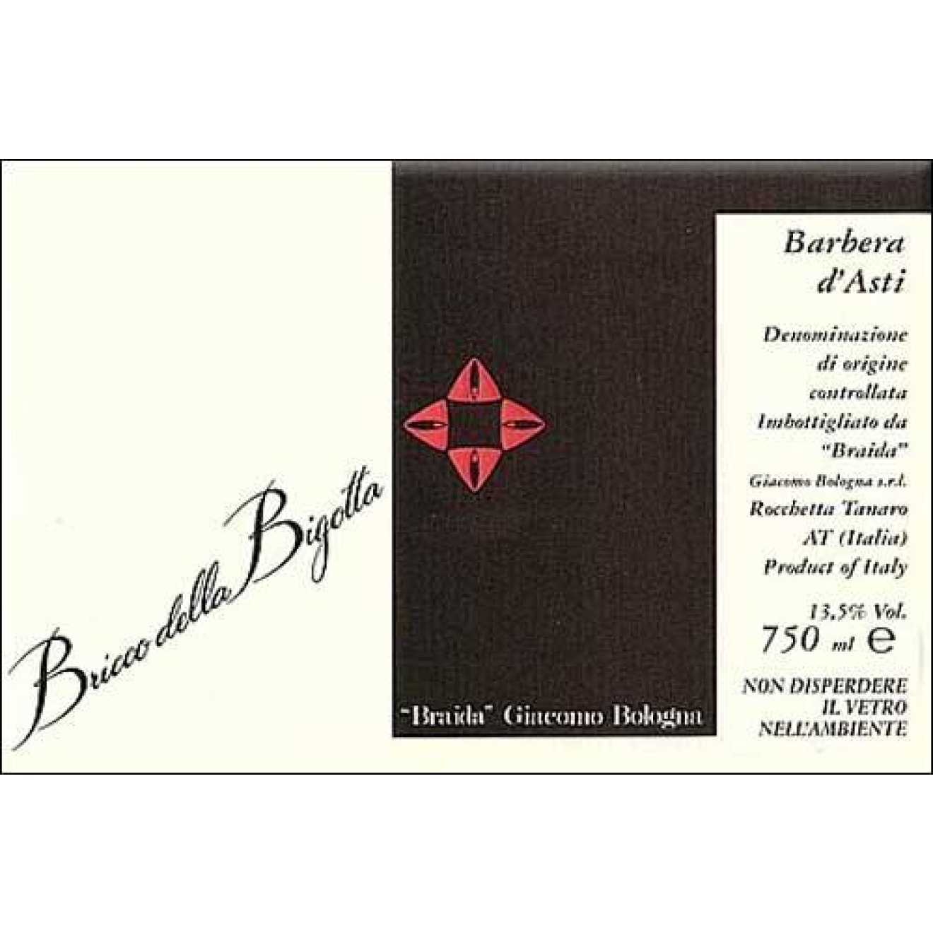 1996 Barbera d'Asti Bricco della Bigotta (1,5lt.) - Braida